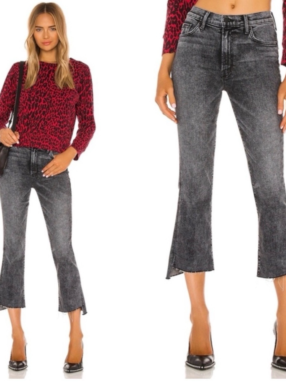MOTHER jeans - Insider Crop Fray in Train Stops